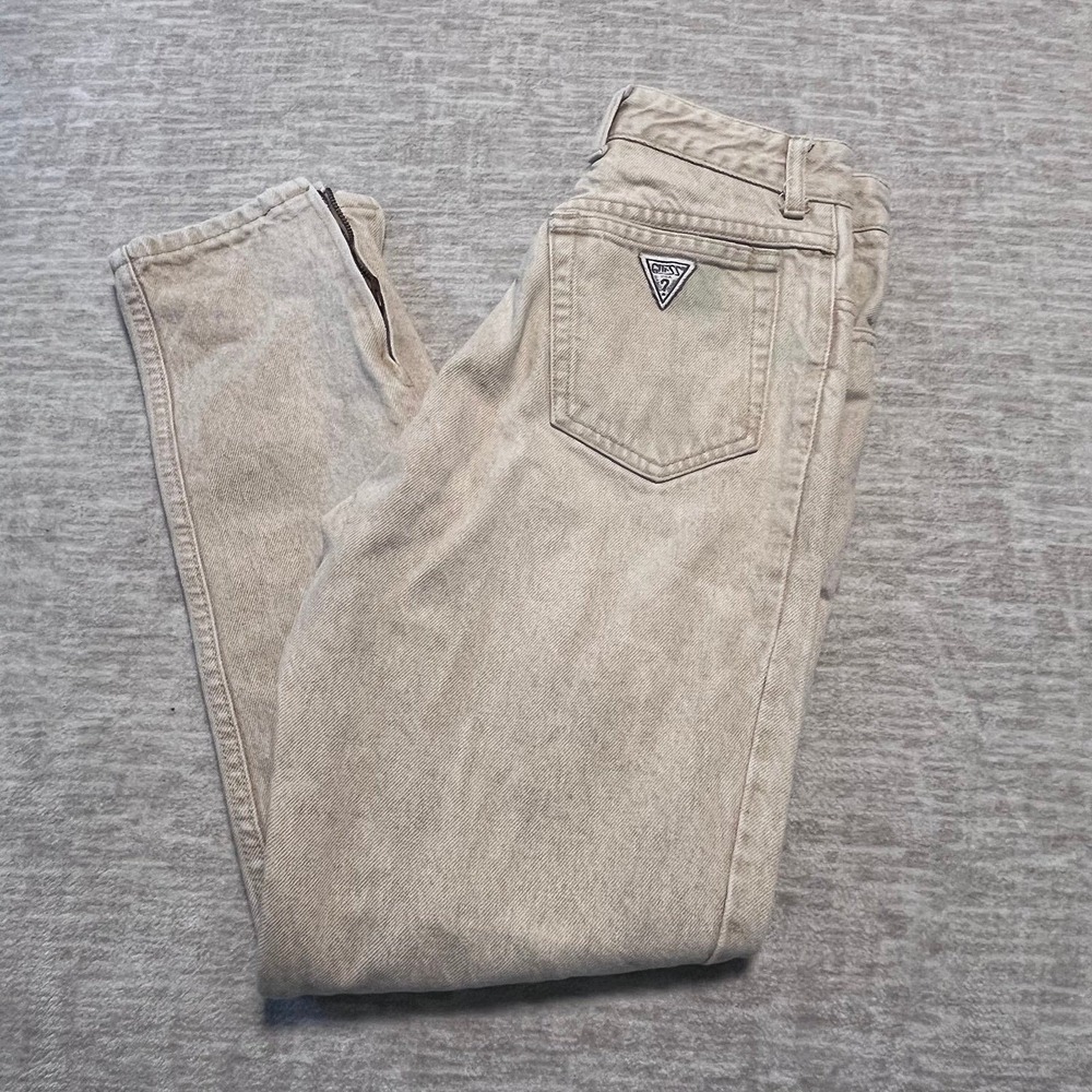 Vintage Guess Jeans Georges‎ Marciano USA Made High Rise Tapered Leg Zip Ankle